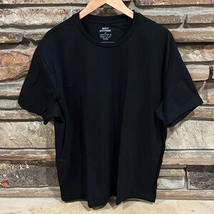 Built Different Black Short Sleeve Crewneck Tee Cotton Polyester